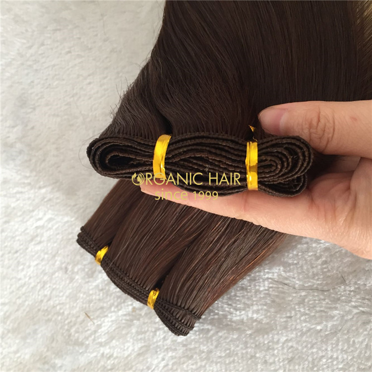 Ombre color human hand tied weft on sale X149